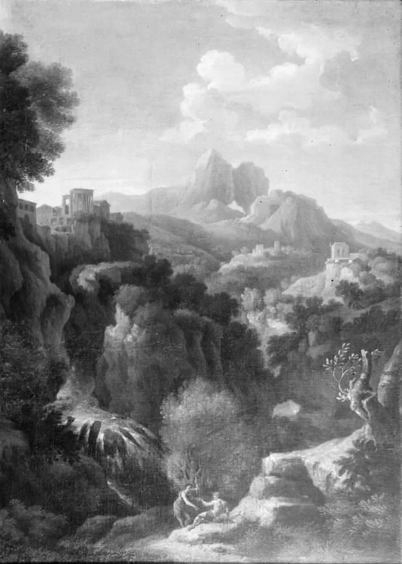 Paesaggio con il Tempio della Sibilla a Tivoli - Statens Museum for Kunst